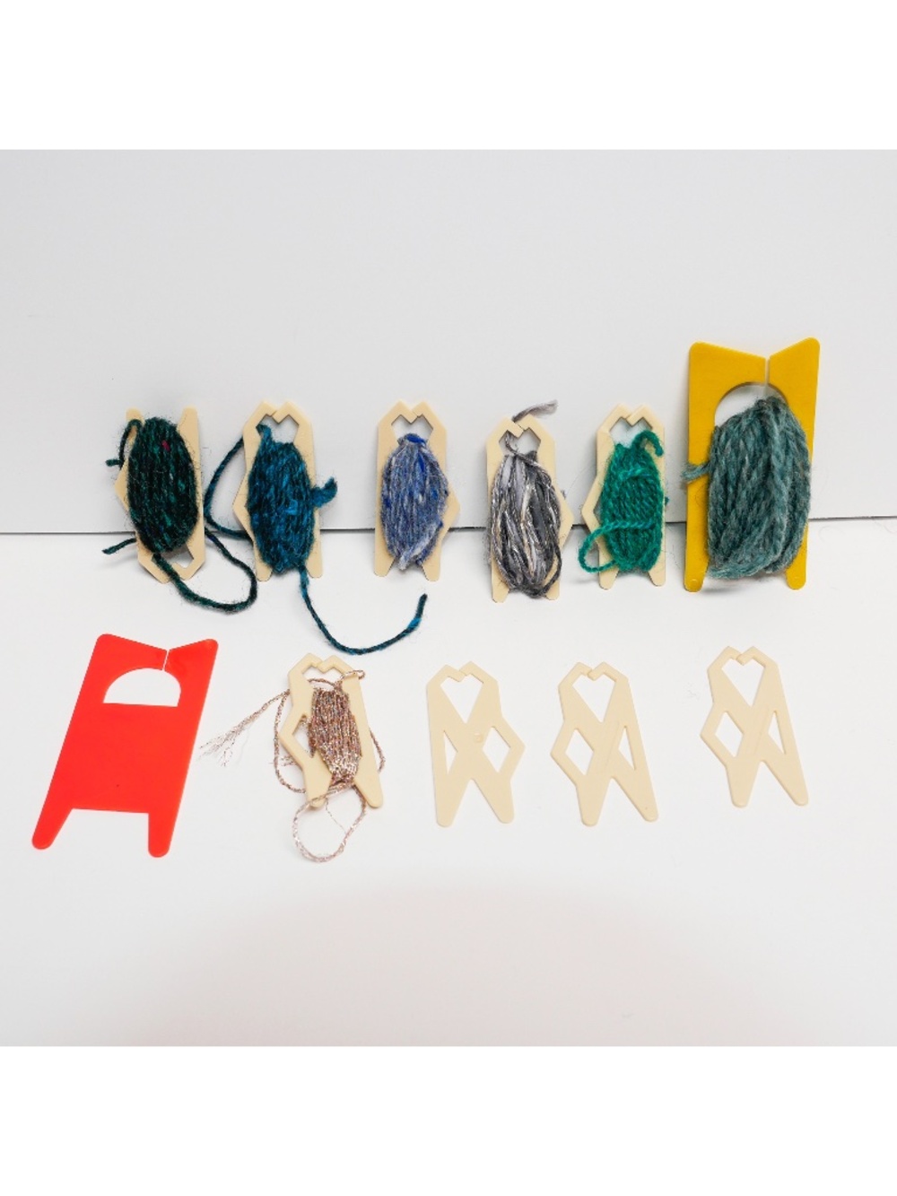 Vintage yarn bobbins - 11 total